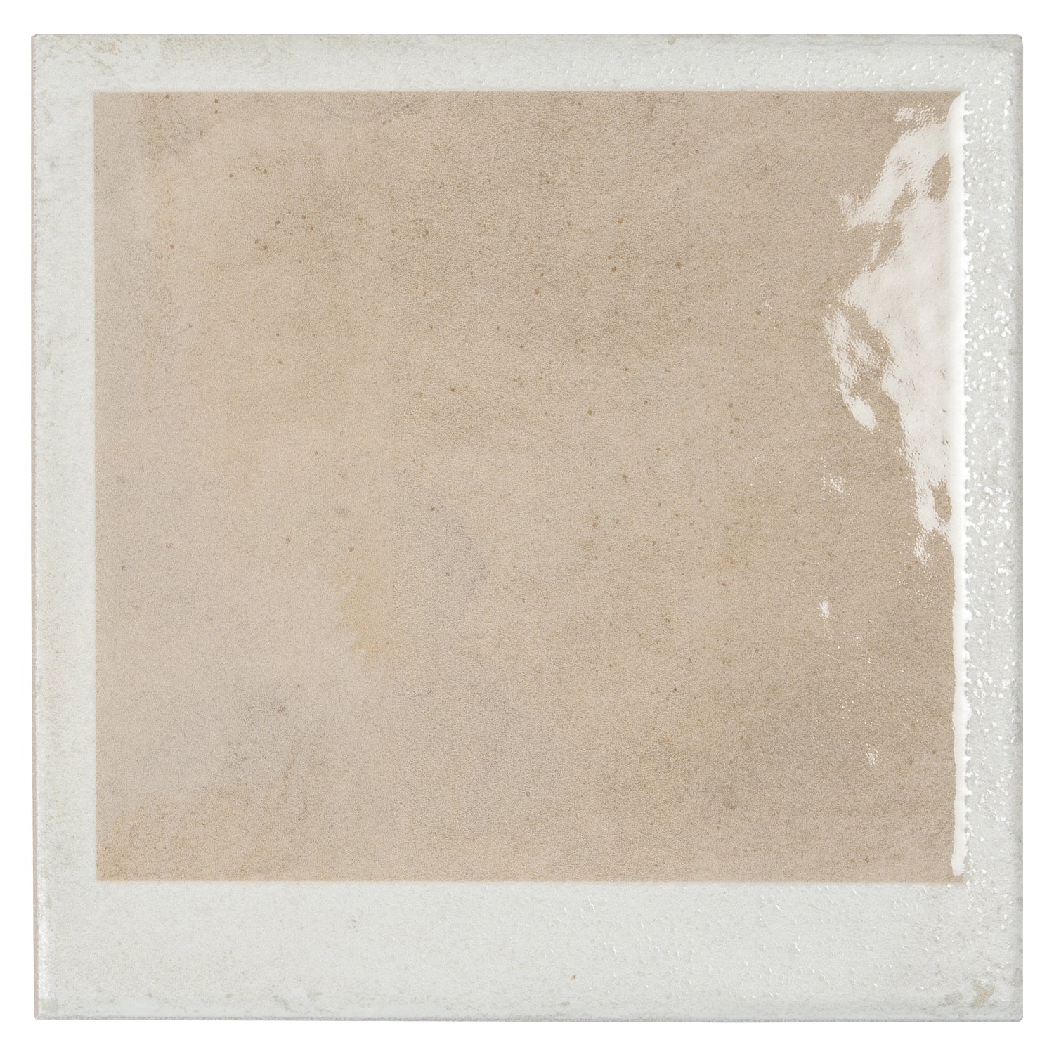 Gray Beige 8x8 Matte, Glossy Square Motif Porcelain Tile (29 pack, 12.49 sq ft/case)