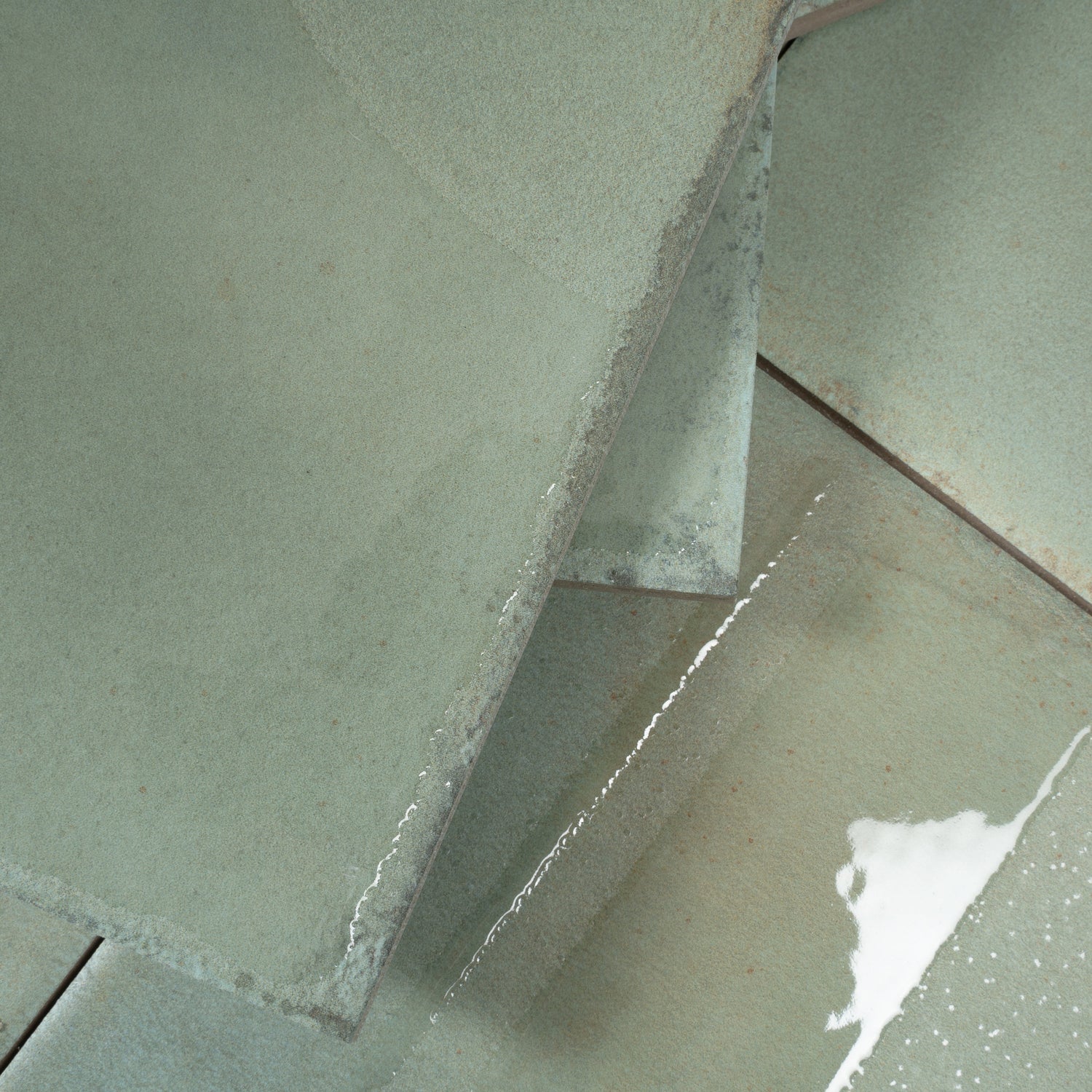 Cadence 8x8 Muted Sage Green Porcelain Square Motif Wall and Floor Tile (29 Pack, 12.49 sq ft/case) - Sample