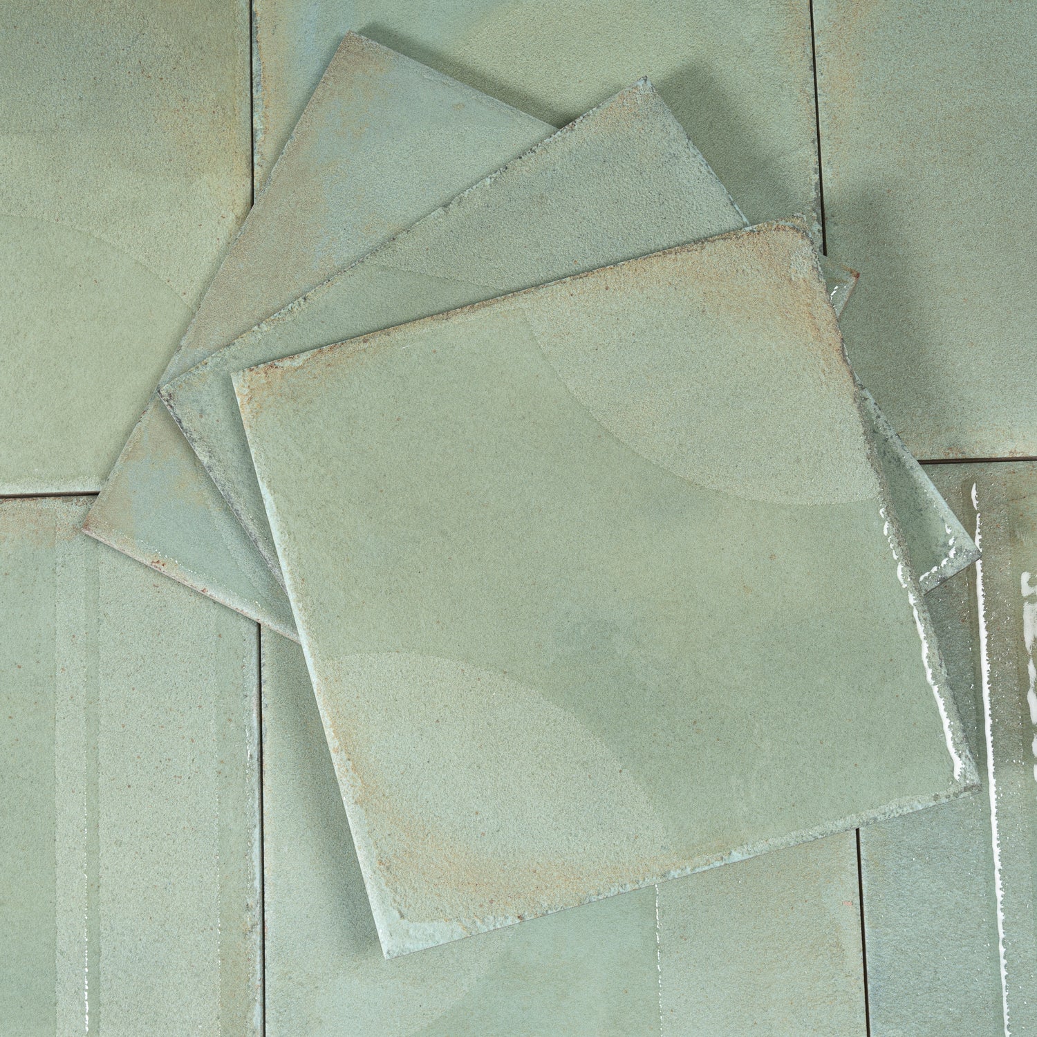 Muted Sage Green 8x8 Matte, Glossy Square Motif Porcelain Tile (29 pack, 12.49 sq ft/case)