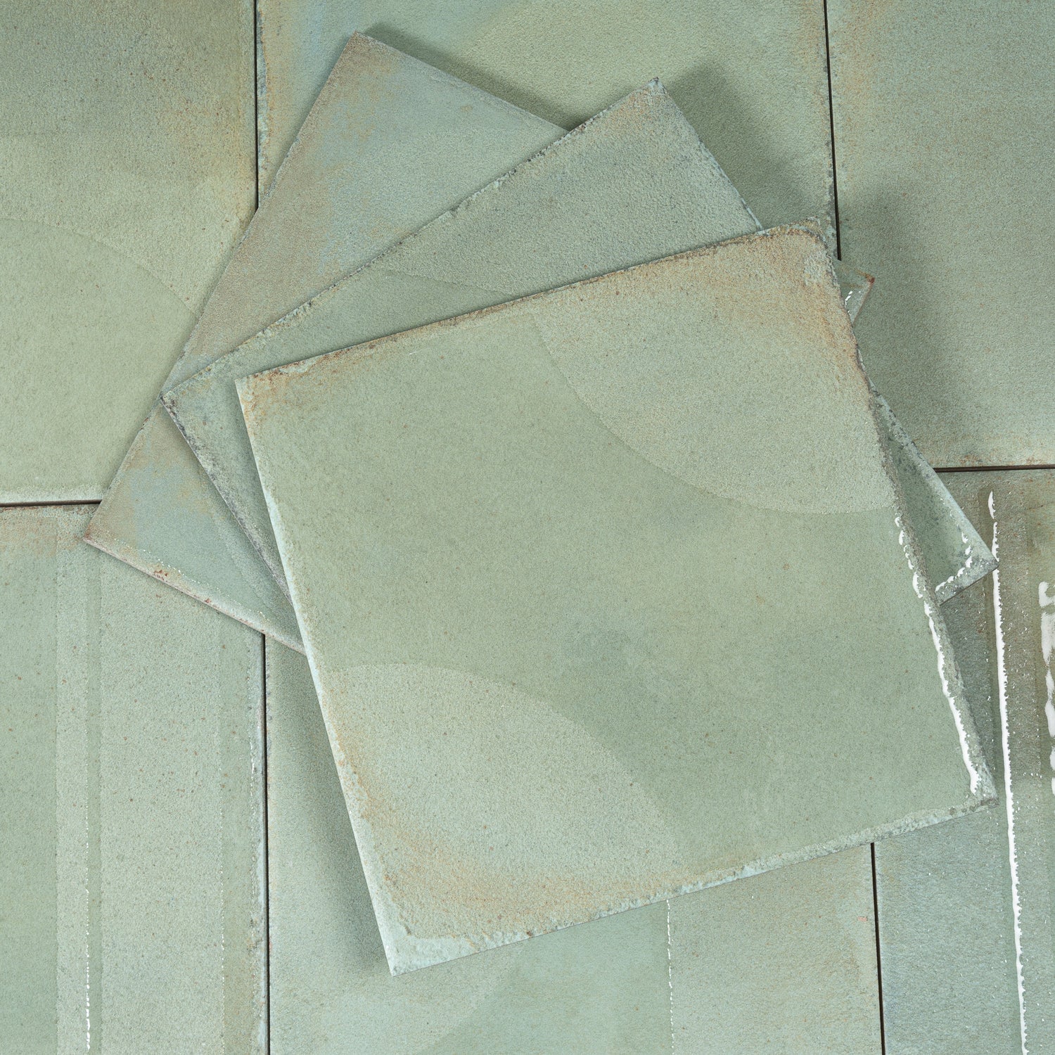 Cadence 8x8 Muted Sage Green Porcelain Square Motif Wall and Floor Tile (29 Pack, 12.49 sq ft/case) - Sample