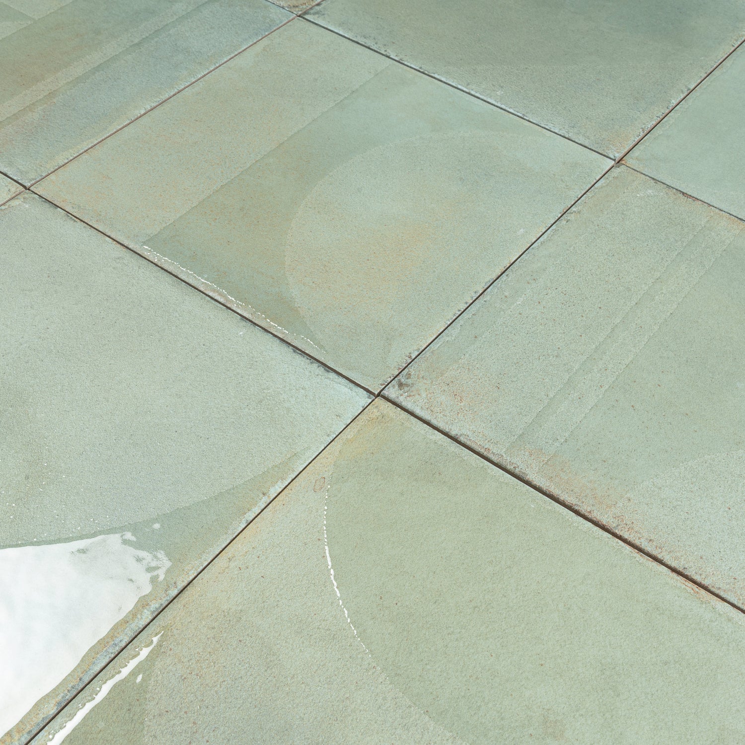 Muted Sage Green 8x8 Matte, Glossy Square Motif Porcelain Tile (29 pack, 12.49 sq ft/case)