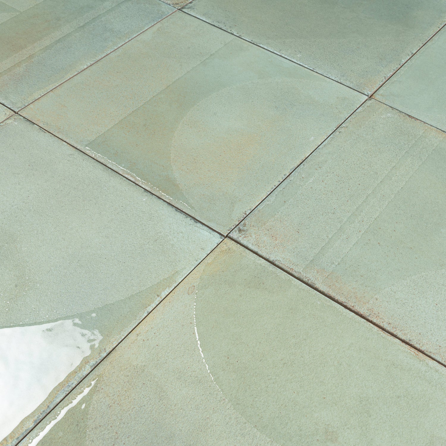 Cadence 8x8 Muted Sage Green Porcelain Square Motif Wall and Floor Tile (29 Pack, 12.49 sq ft/case) - Sample