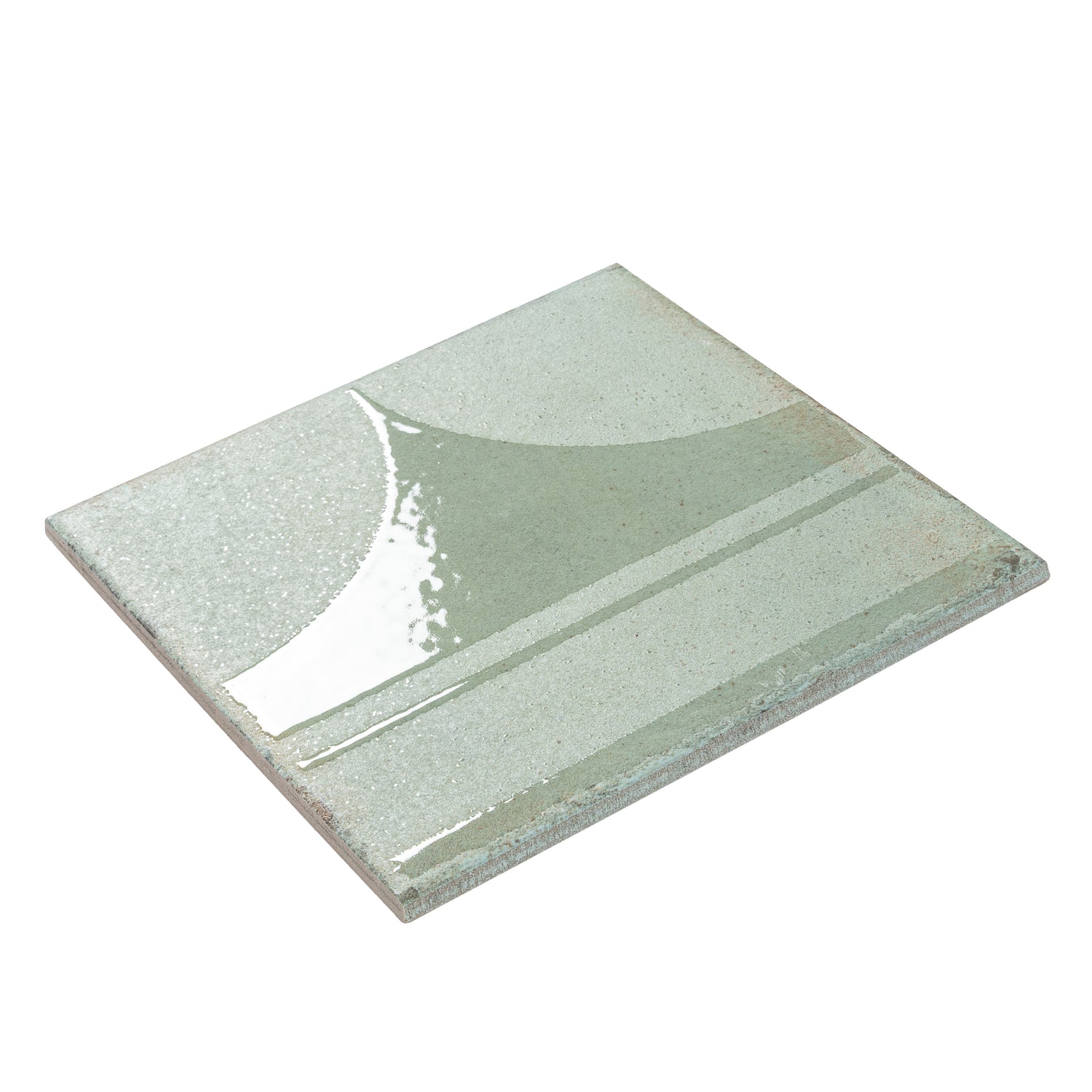 Muted Sage Green 8x8 Matte, Glossy Square Motif Porcelain Tile (29 pack, 12.49 sq ft/case)