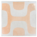 Sample - White Faded Terracotta 8x8 Matte, Glossy Square Motif Porcelain Tile (29 pack, 12.49 sq ft/case)