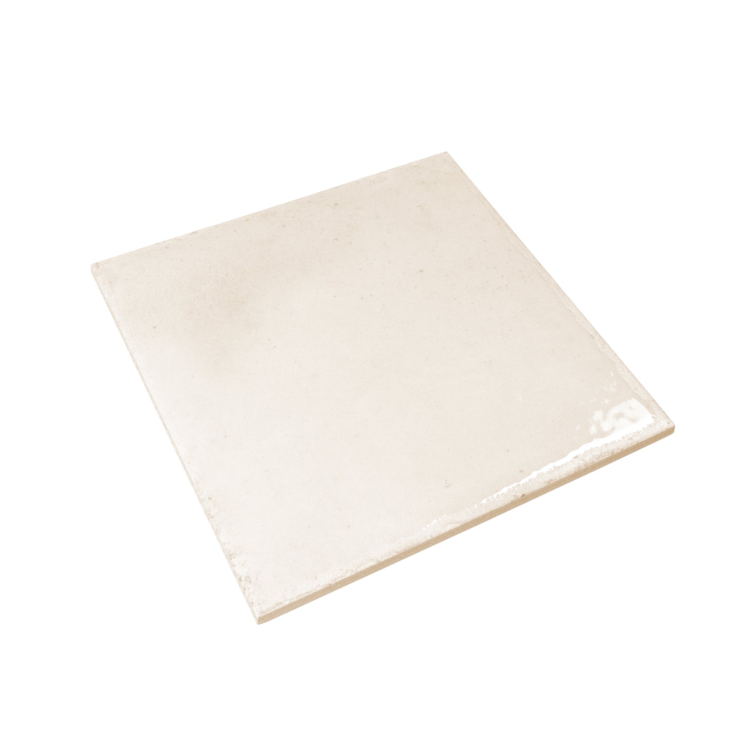 Warm Ivory 8x8 Glossy Zellige Square Subway Porcelain Tile (29 pack, 12.49 sq ft/case)