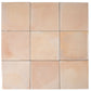 Faded Terracotta 8x8 Glossy Zellige Square Subway Porcelain Tile (29 pack, 12.49 sq ft/case)