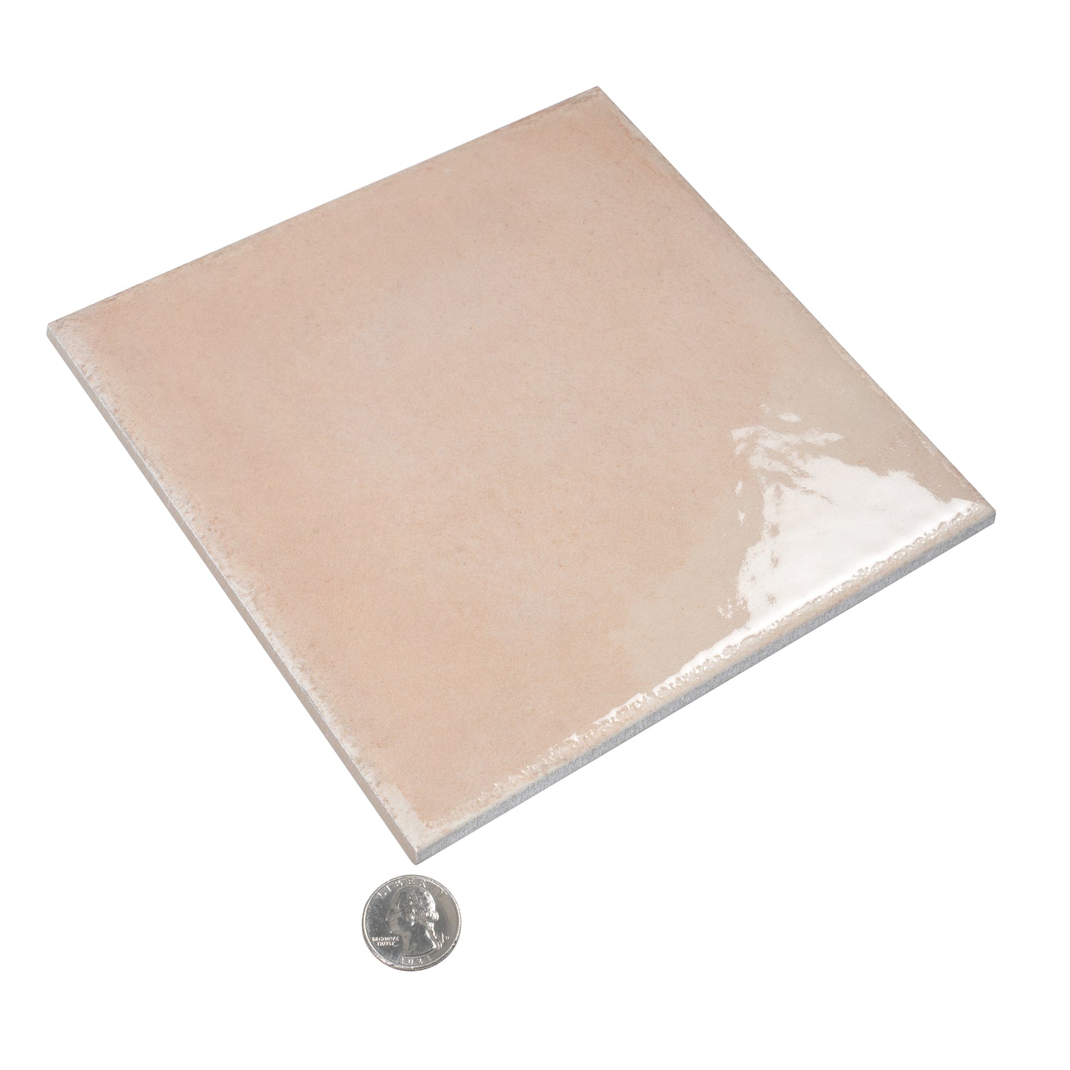 Faded Terracotta 8x8 Glossy Zellige Square Subway Porcelain Tile (29 pack, 12.49 sq ft/case)