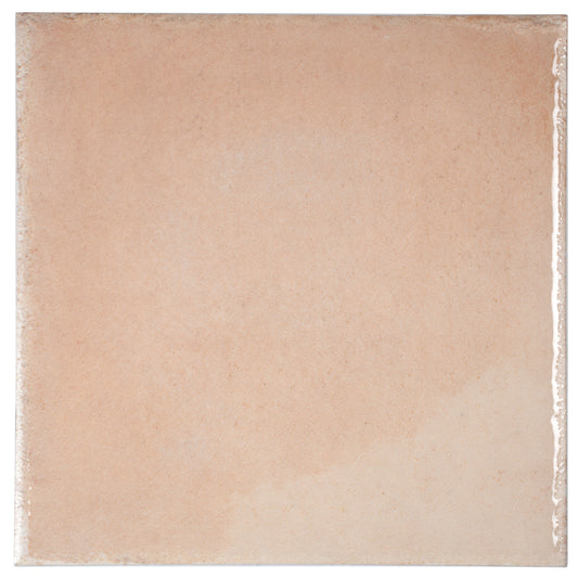 Cadence 8x8 Faded Terracotta Porcelain Zellige Square Wall and Floor Tile (29 Pack, 12.49 sq ft/case) - Sample