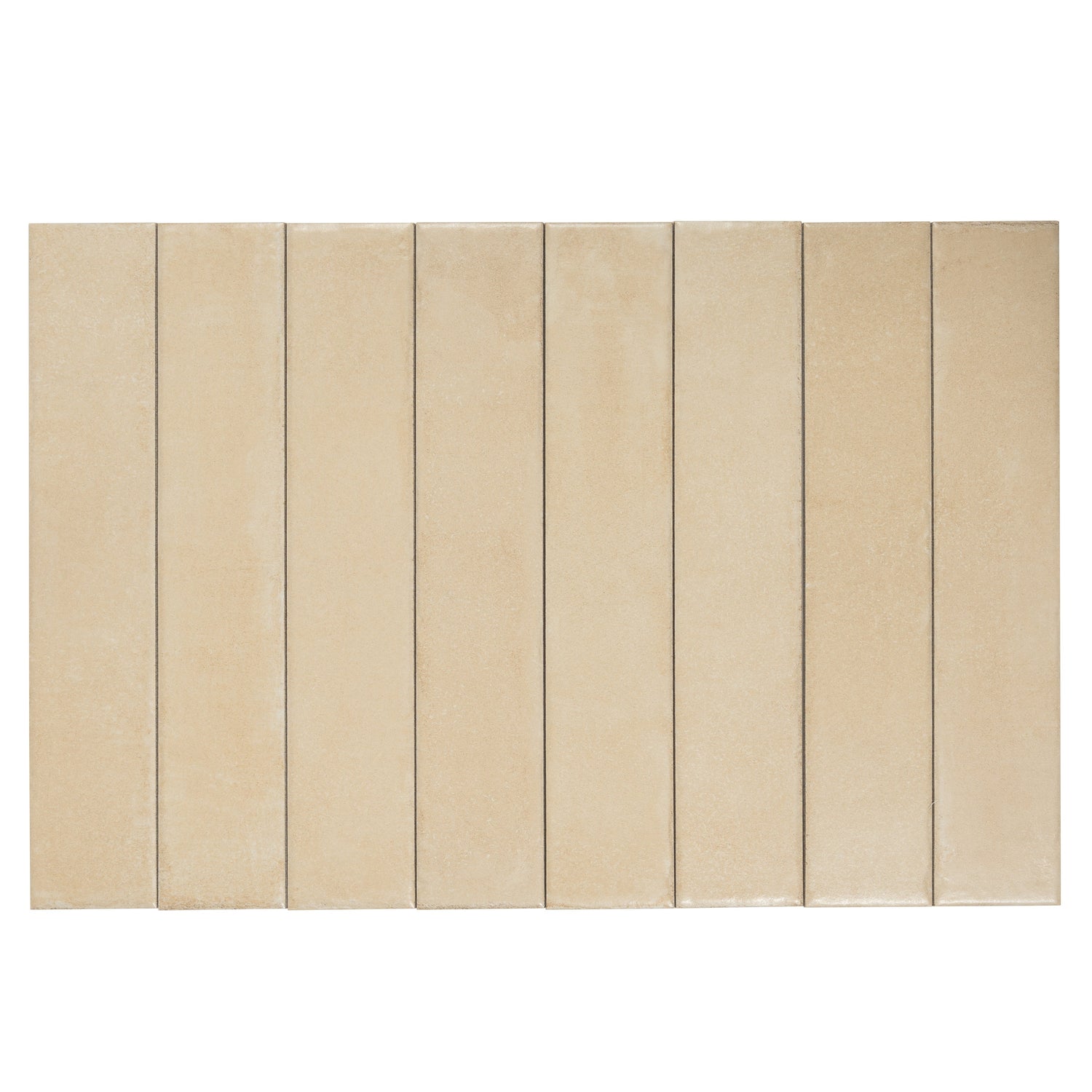 Cadence 3x16 Soft Beige Porcelain Zellige Square Wall and Floor Tile (44 Pack, 14.21 sq ft/case) - Sample