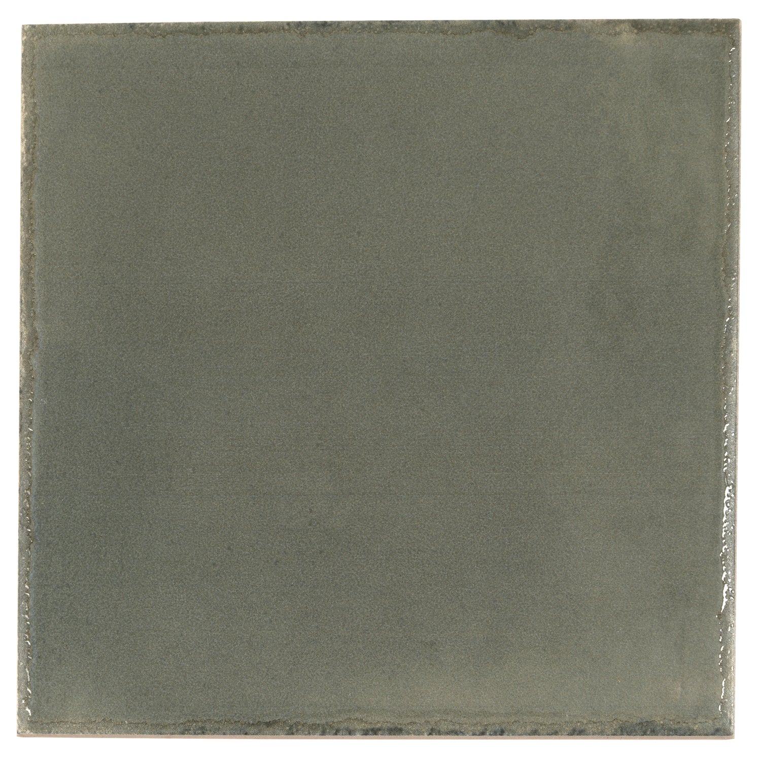 Dark Moss Green 8x8 Glossy Zellige Square Subway Porcelain Tile (29 pack, 12.49 sq ft/case)