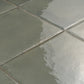 Dark Moss Green 8x8 Glossy Zellige Square Subway Porcelain Tile (29 pack, 12.49 sq ft/case)