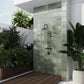 Dark Moss Green 8x8 Glossy Zellige Square Subway Porcelain Tile (29 pack, 12.49 sq ft/case)