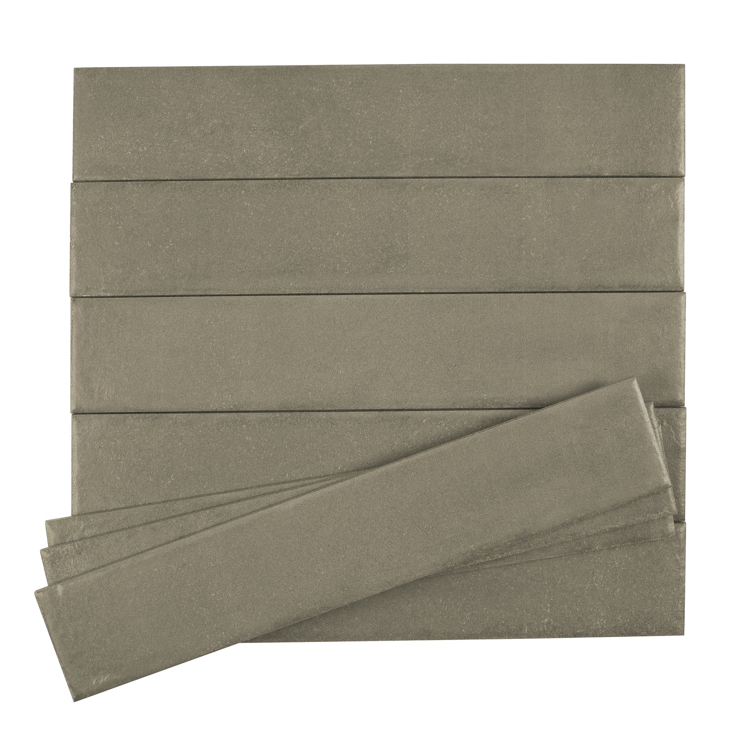 Muted Olive Green 3x16 Matte Subway Porcelain Tile (44 pack, 14.21 sq ft/case)