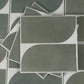 Sage Green Gray 8x8 Matte, Glossy Square Motif Porcelain Tile (29 pack, 12.49 sq ft/case)