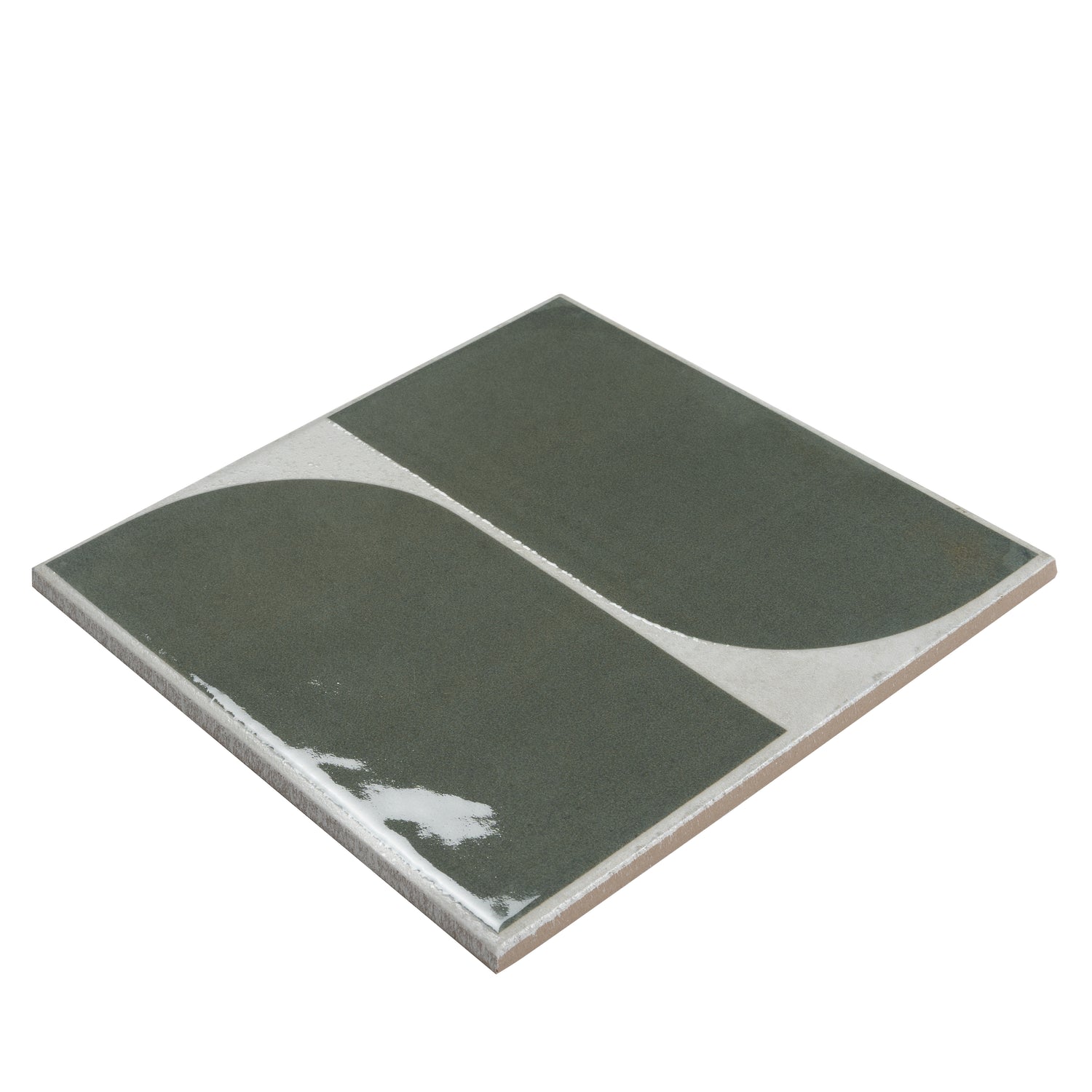 Sage Green Gray 8x8 Matte, Glossy Square Motif Porcelain Tile (29 pack, 12.49 sq ft/case)