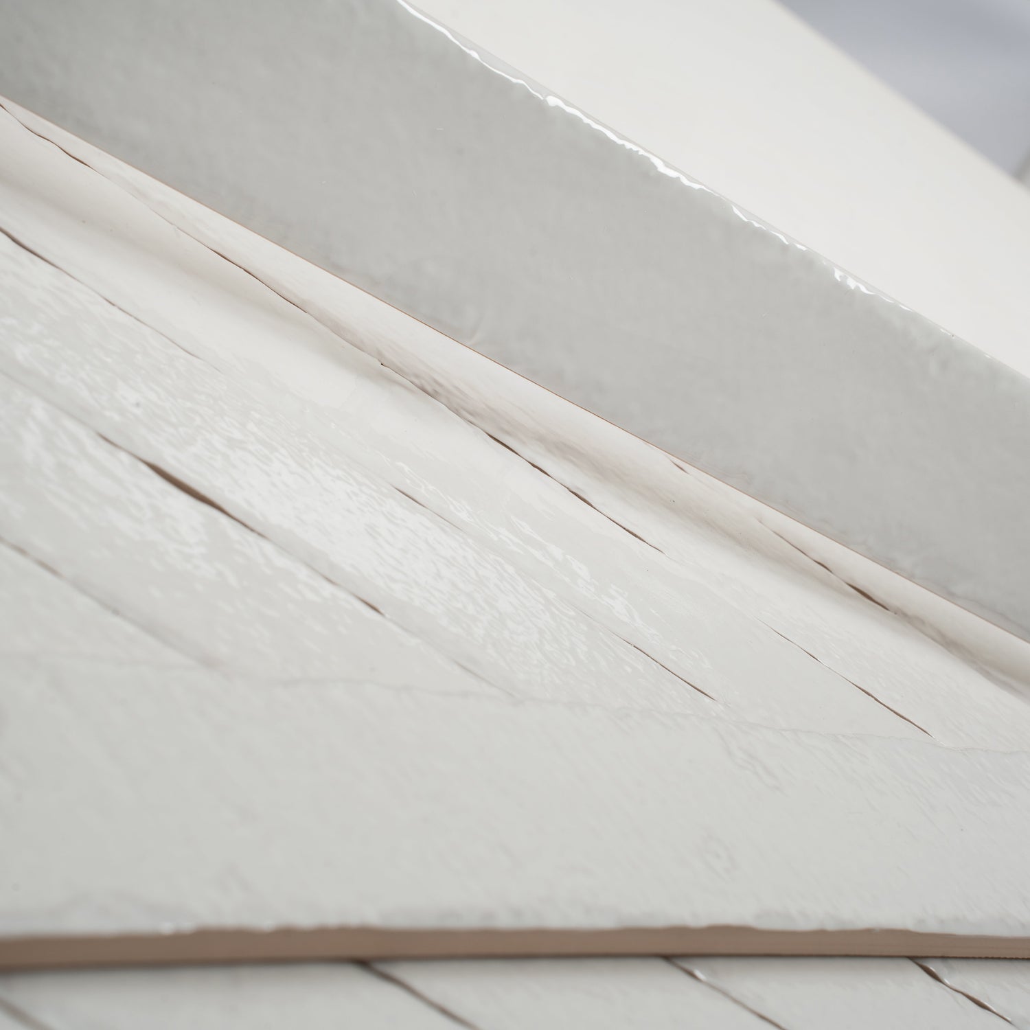 Valenza 2x16 Soft White Ceramic Zellige Subway Wall Tile (50 Pack, 10.76 sq ft/case) - Sample