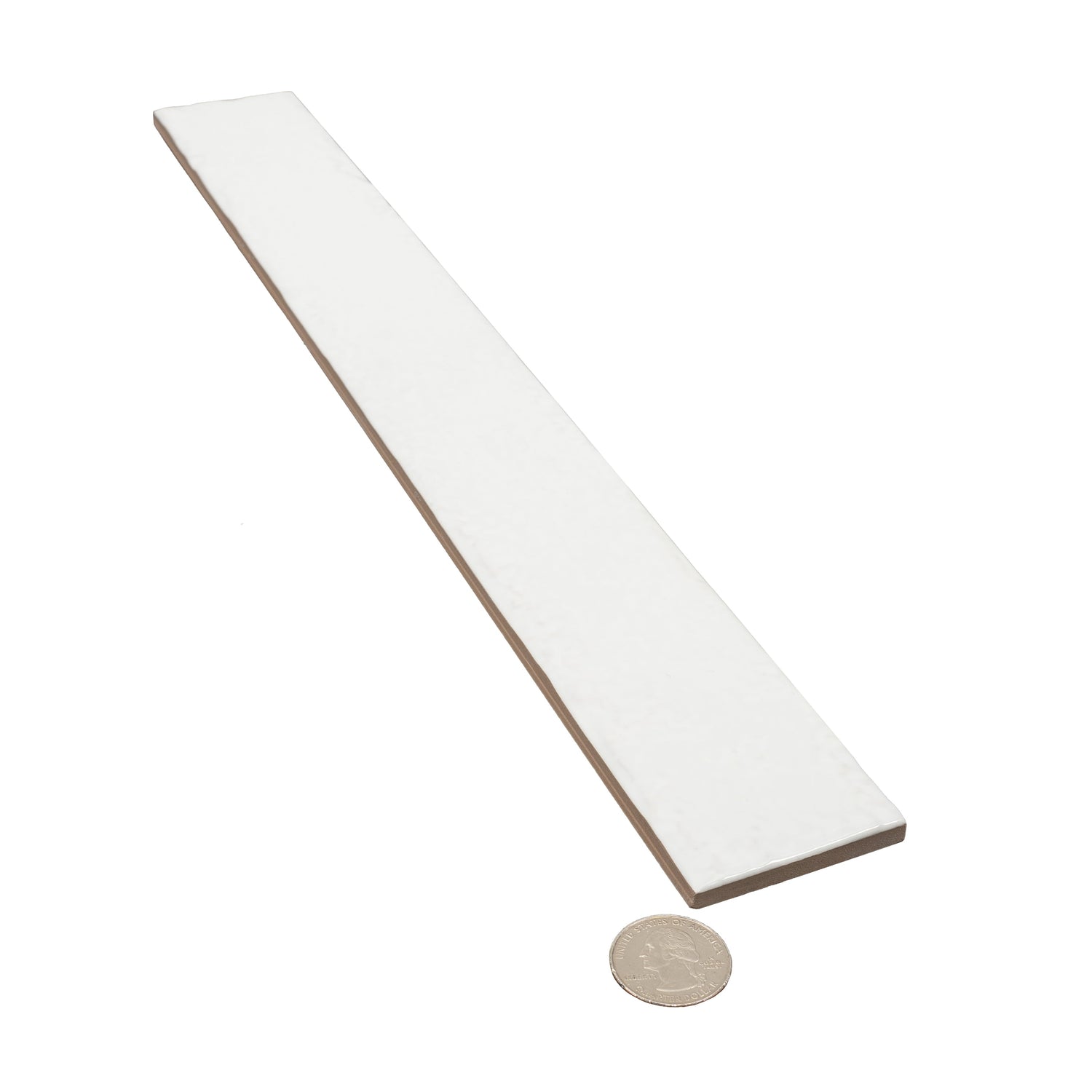 Valenza 2x16 Soft White Ceramic Zellige Subway Wall Tile (50 Pack, 10.76 sq ft/case) - Sample