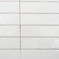 Valenza 2x16 Soft White Ceramic Zellige Subway Wall Tile (50 Pack, 10.76 sq ft/case) - Sample