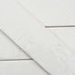 Soft White 2x16 Glossy Zellige Subway Ceramic Tile (50 pack, 10.76 sq ft/case)