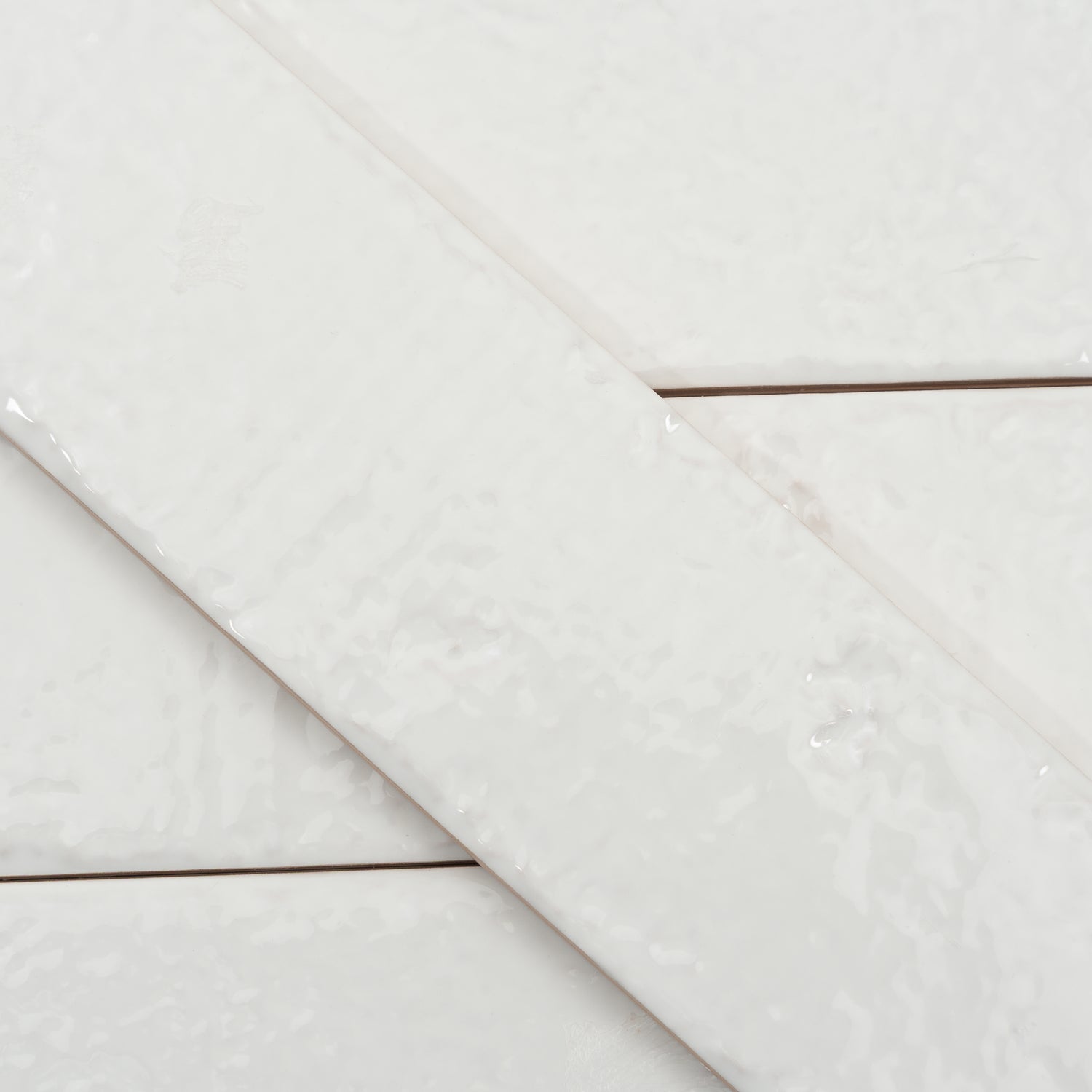 Soft White 2x16 Glossy Zellige Subway Ceramic Tile (50 pack, 10.76 sq ft/case)