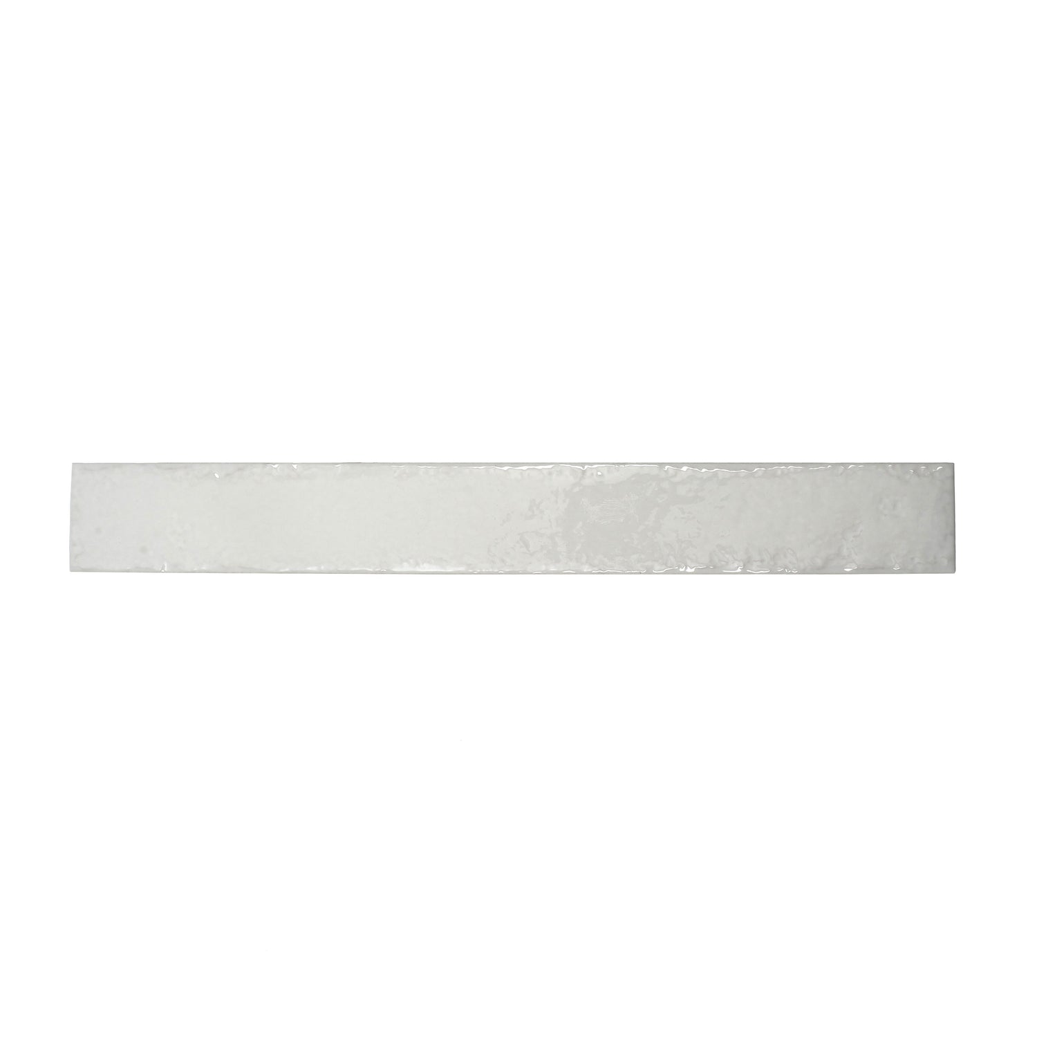 Soft White 2x16 Glossy Zellige Subway Ceramic Tile (50 pack, 10.76 sq ft/case)