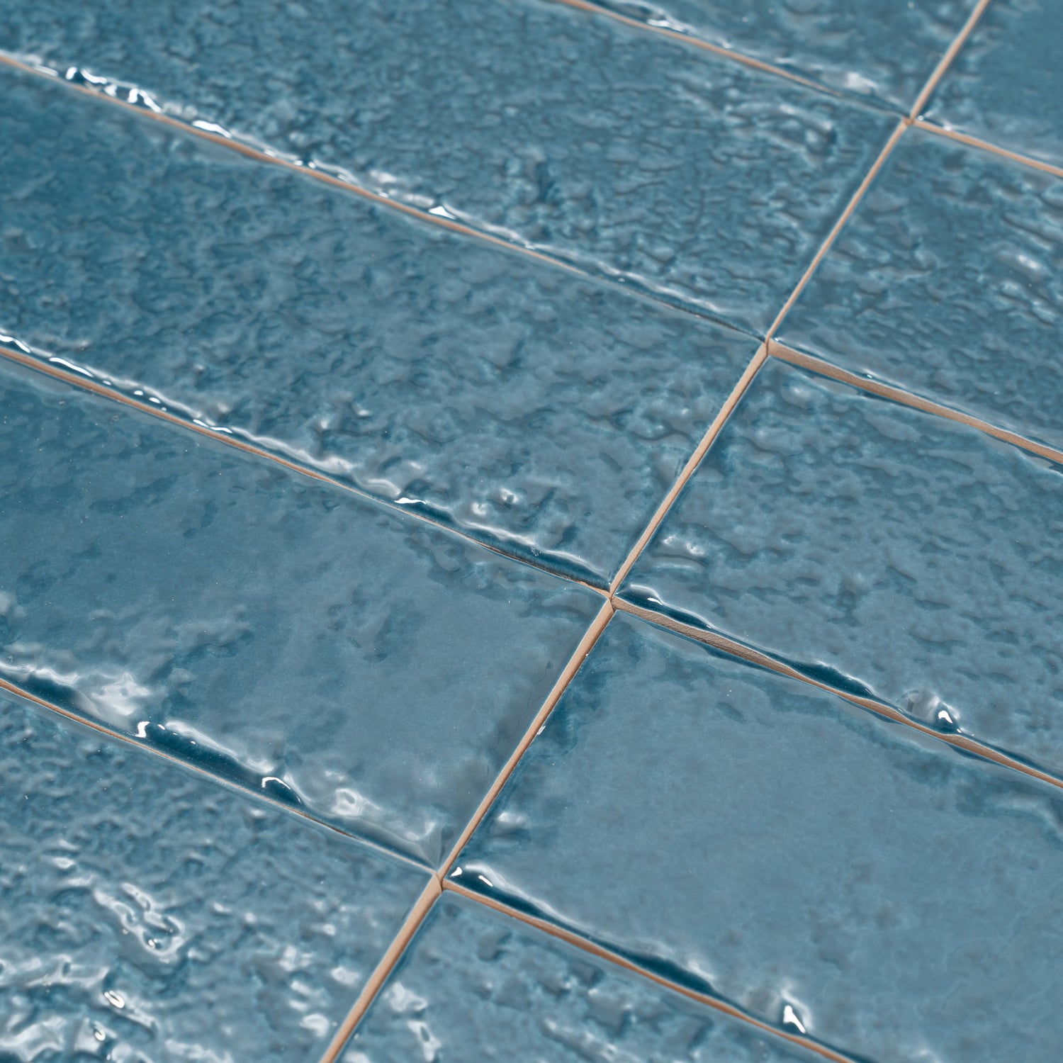 Valenza 2x16 Teal Green Ceramic Zellige Subway Wall Tile (50 Pack, 10.76 sq ft/case) - Sample