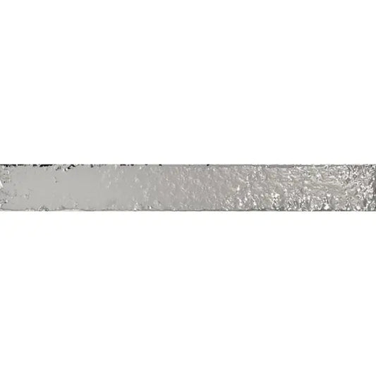 Valenza 2x16 Silver Metallic Ceramic Zellige Subway Wall Tile (50 Pack, 10.76 sq ft/case) - Sample