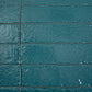 Tropical Teal 2x16 Glossy Zellige Subway Ceramic Tile (50 pack, 10.76 sq ft/case)