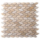Beige 12x12 Polished Etched Hexagon Marble Mosaic Tile (5 pack, 4.92 sq ft/case) - Sample