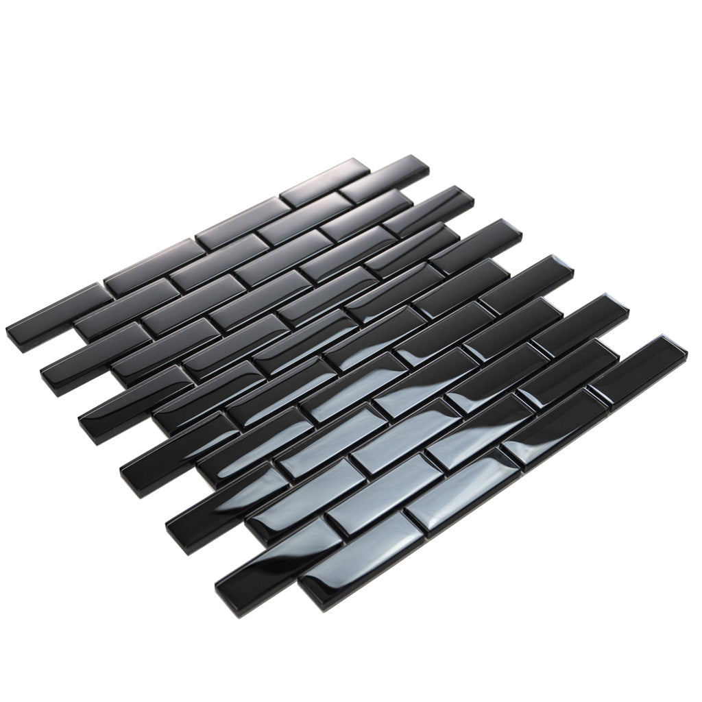 12x12 Black Polished Tile