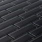 12x12 Black Polished Glass Tile