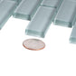 Stone Blue 12x12 Glossy Brick Glass Mosaic Tile (5 pack, 4.92 sq ft/case) - Sample