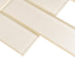 Lace White 12x12 Glossy Brick Glass Mosaic Tile (5 pack, 4.83 sq ft/case) - Sample