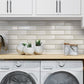 White Glass Backsplash Tile