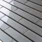 5 pack Gray 11.8-in. x 11.8-in. Polished Glass Mosaic Tile (4.83 Sq ft/case) - Sample