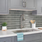 5 pack Gray 11.8-in. x 11.8-in. Polished Glass Mosaic Tile (4.83 Sq ft/case) - Sample