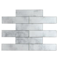Sample - Light Gray 12x12 Brick Glossy Glass Mosaic Tile (5 pack, 4.83 sq ft/case)