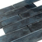 Sample - Stone Blue 12x12 Glossy Glass Brick Mosaic tile (5 pack, 4.83 sq ft/case)