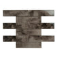 Dark Gray 12x12 Glossy Brick Glass Mosaic Tile (5 pack, 4.83 sq ft/case) - Sample