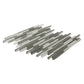 Gray 12x12 Brick Glossy Matte Textured Glass Mosaic Tile (5 pack, 4.83 sq ft/case) - Sample