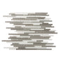 Gray 12x12 Brick Glossy Matte Textured Glass Mosaic Tile (5 pack, 4.83 sq ft/case) - Sample