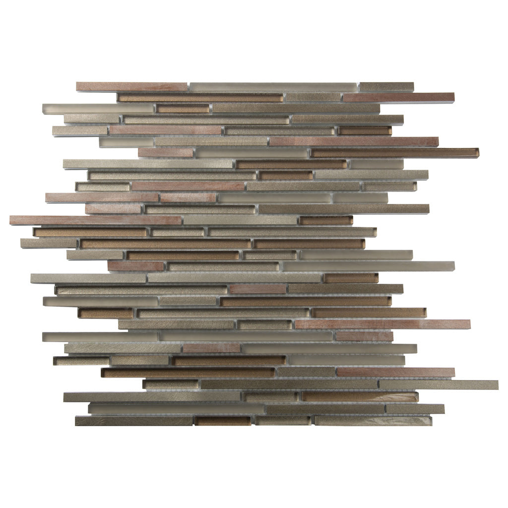 Gray and Brown Metal Tile