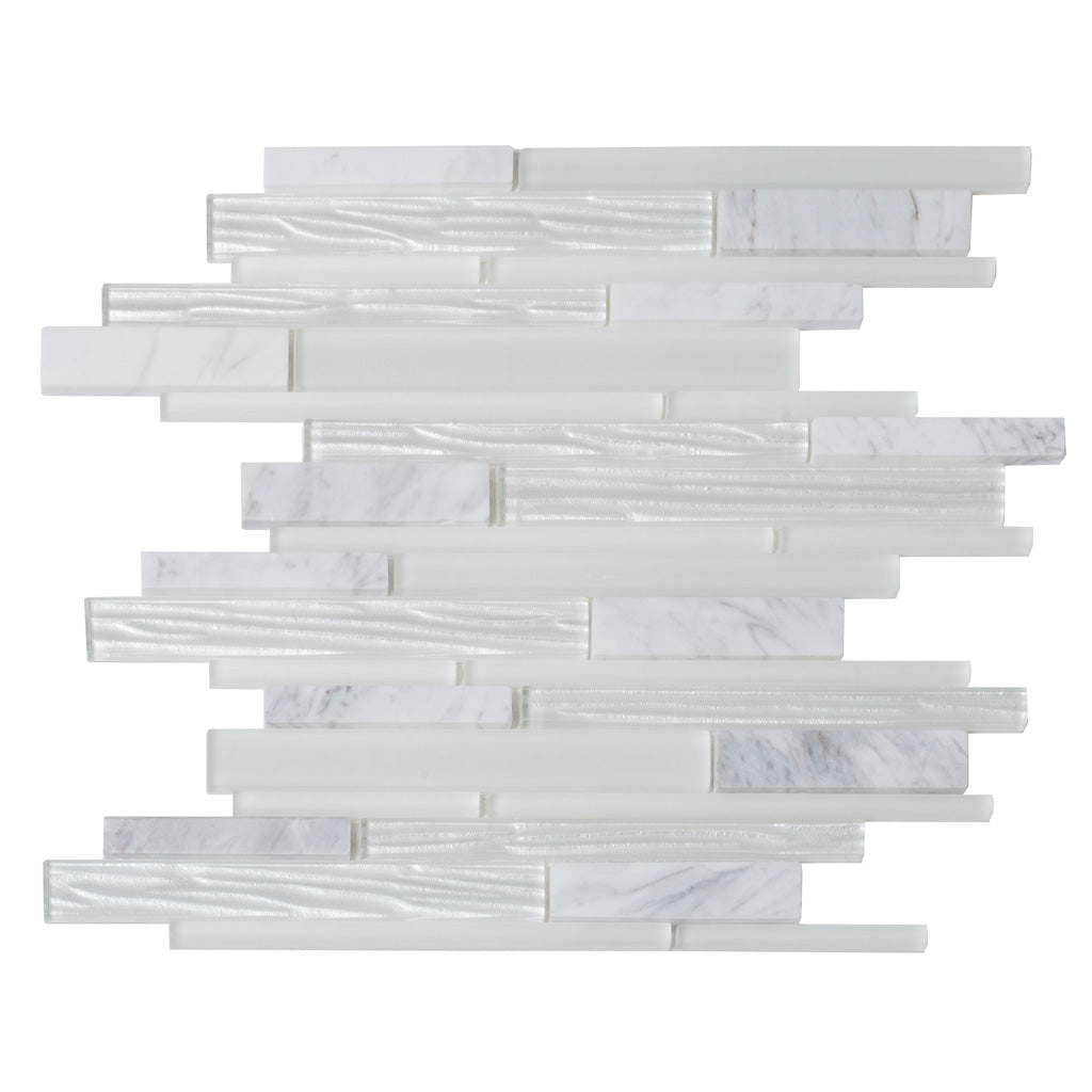 White Glass Marble Tile 