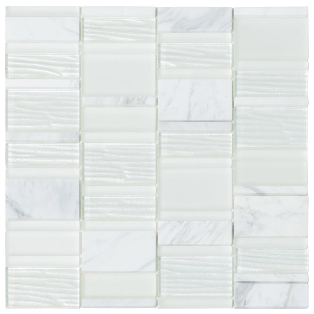 White Glass Wall Tile 
