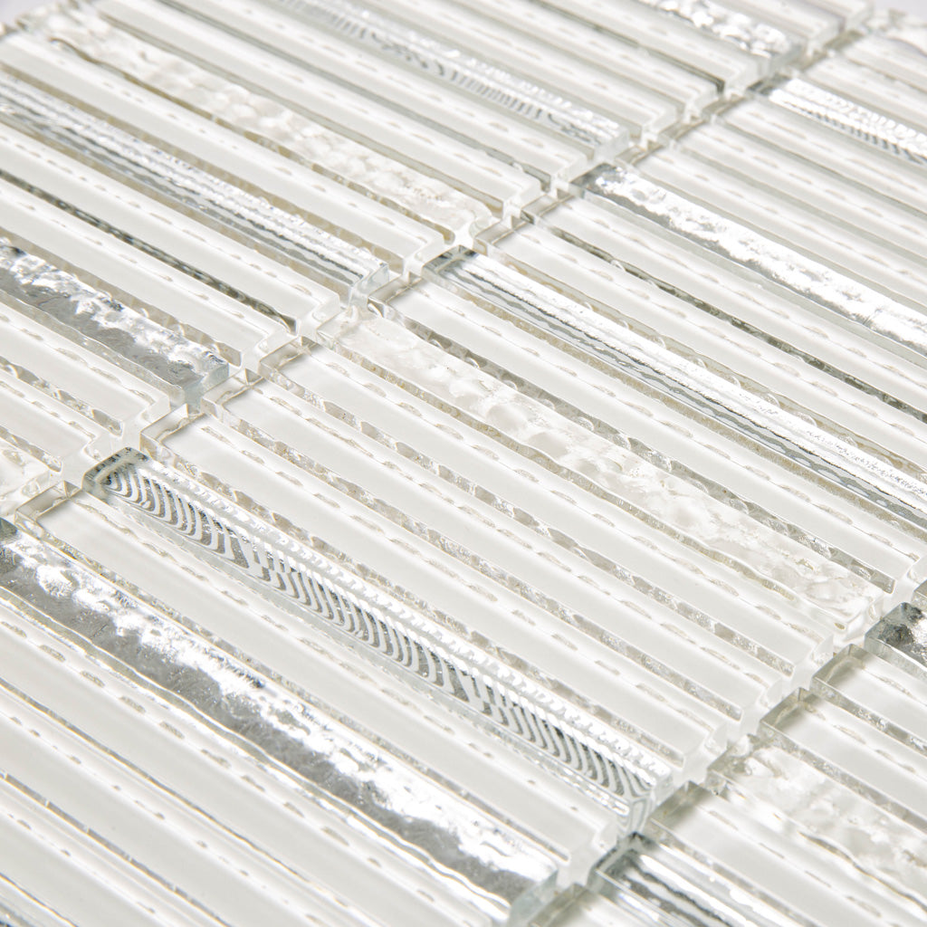 White Polished Glass Tile