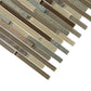 Gray Brown 12x12 Brick Glossy Matte Textured Glass Stone Mosaic Tile (5 pack, 4.83 sq ft/case) - Sample