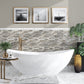 Gray Brown 12x12 Linear Glossy Matte Textured Glass Stone Mosaic Tile (5 pack, 4.83 sq ft/case)