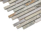 Gray Polished Textured Mosaic Tile