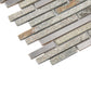 Gray 12x12 Polished Textured Brick Stone Metal Mosaic Tile (5 pack, 4.83 sq ft/case) - Sample