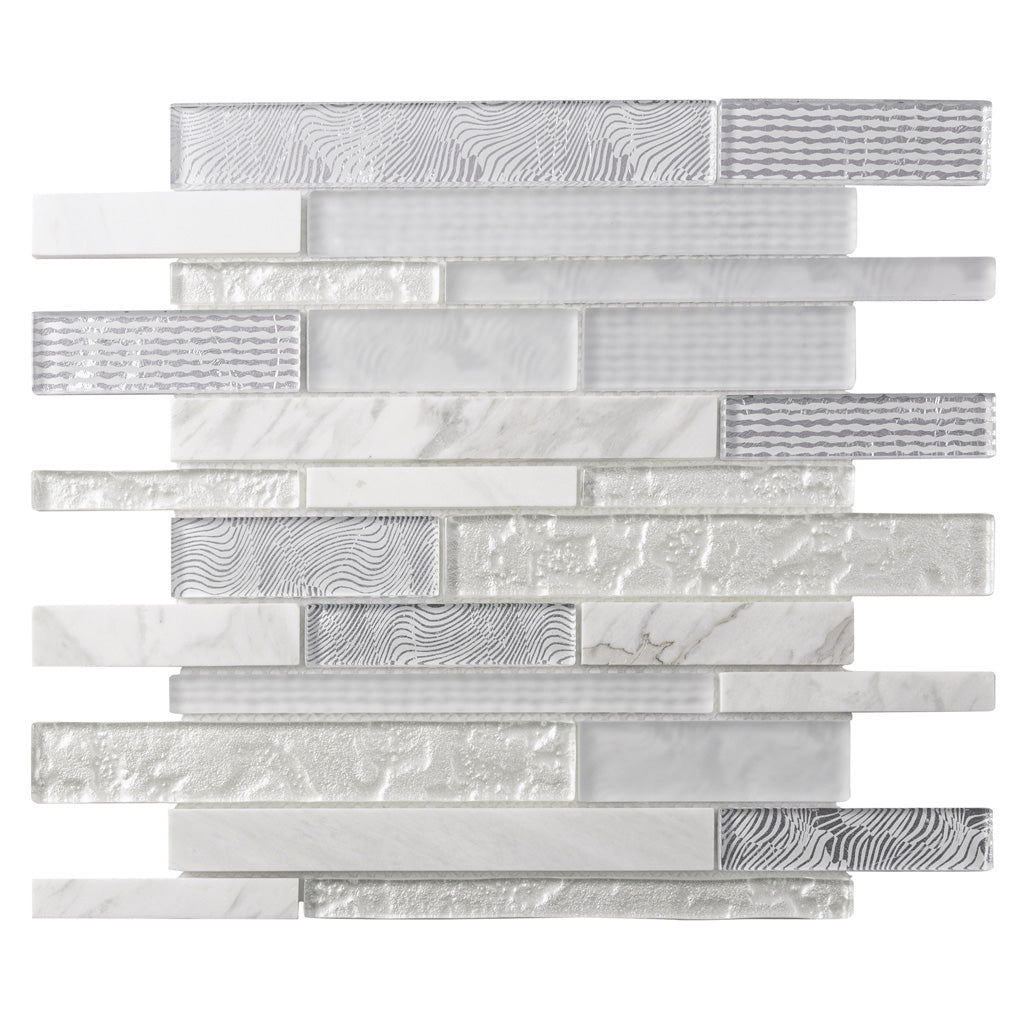 Silver Accented Mosaic Tile